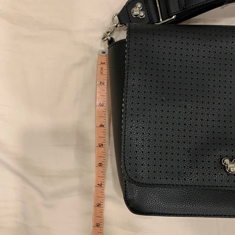 Disney Flare Crossbody Pin Bag in Black with Mickey Mouse Logo - Picture 5 of 10